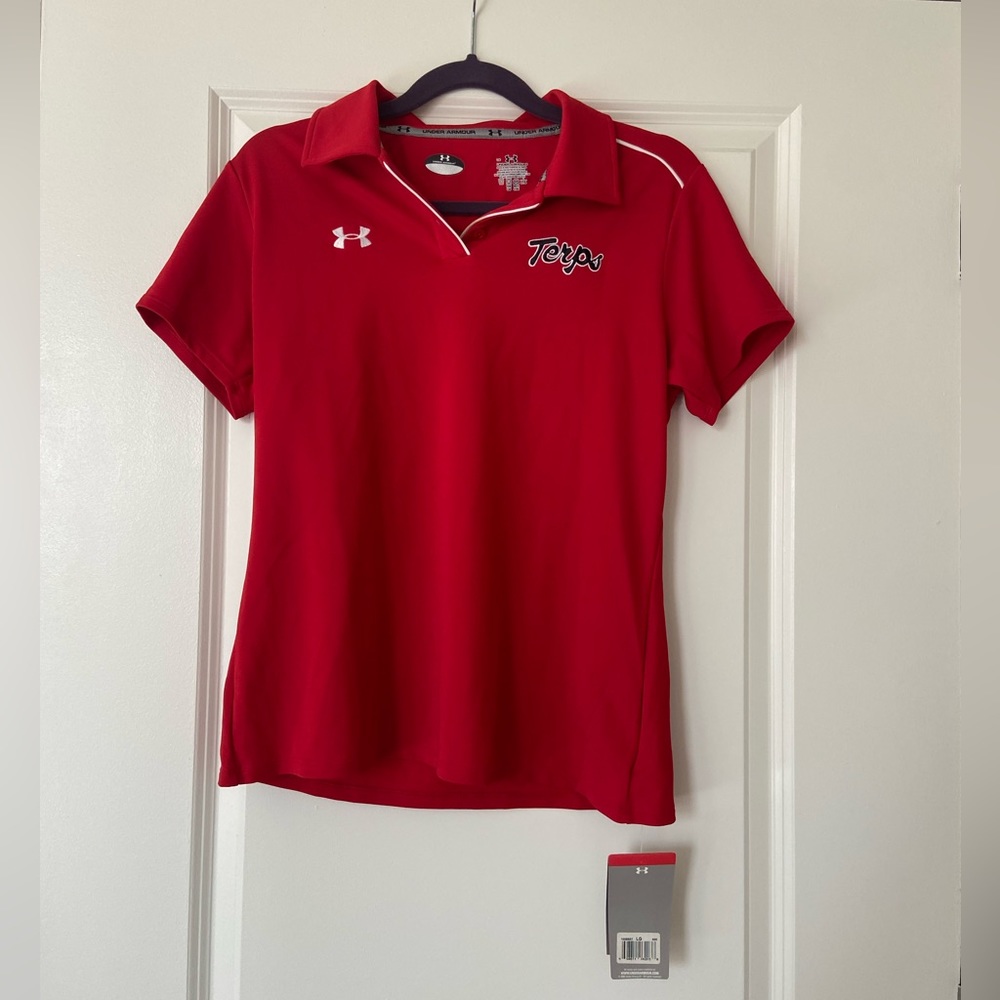 Maryland Terps Red Collared Shirt!!